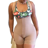 Women's Stage 2 Tummy Control Faja – High Waisted Body Shaper Bodysuit